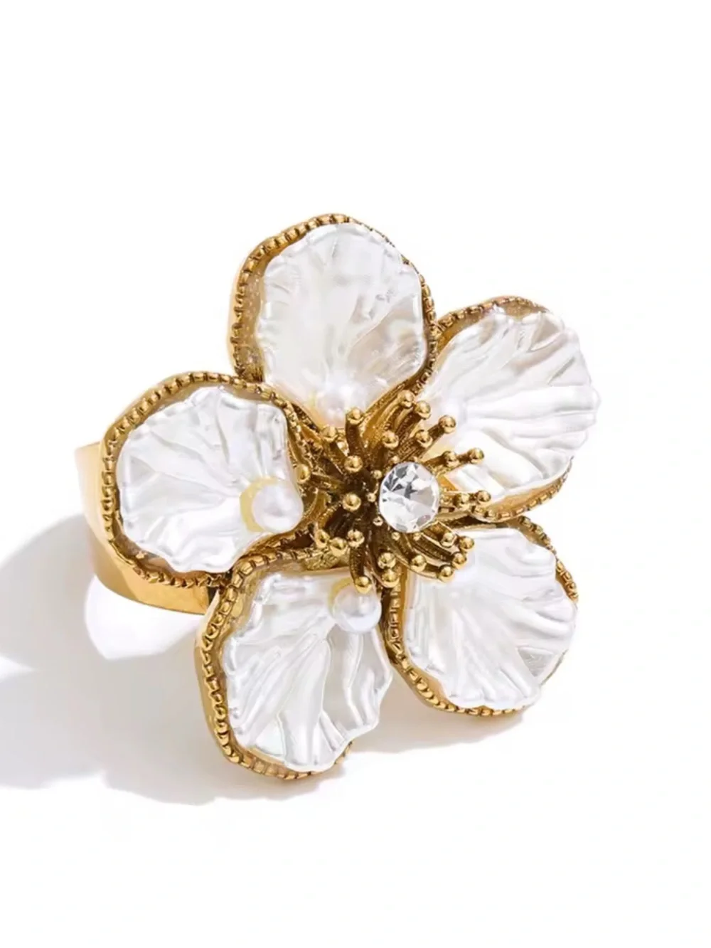 Anthropologie petals ring